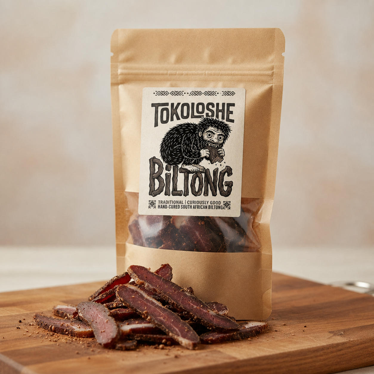 A bag of Tokoloshe Biltong